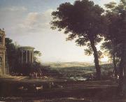 Claude Lorrain Landscape with a Sacrifice to Apolio (n03) oil painting on canvas